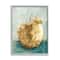 Stupell Industries Golden Apple Painting Wall Art in Gray Frame